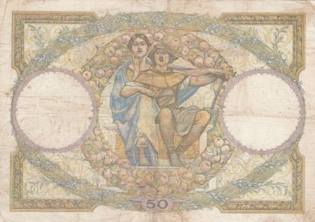 France 50 Francs LO Merson - 23-03-1933 Série A.12927 - TB +