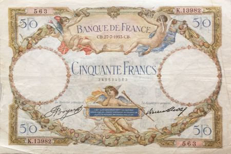 France 50 Francs LO Merson - 27-07-1933 Série K.13982 - TTB