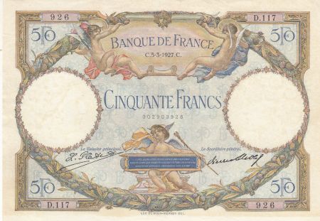 France 50 Francs Luc Olivier Merson - 05-03-1927  Série D.117