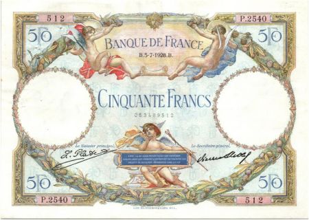 France 50 Francs Luc Olivier Merson - 05-07-1928 Série P.2540