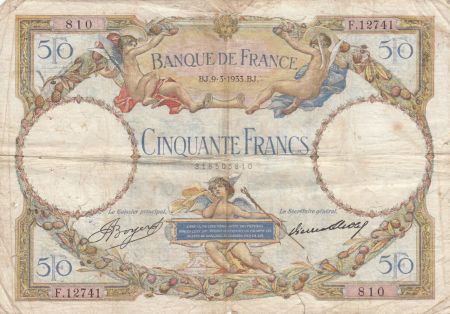France 50 Francs Luc Olivier Merson - 09-03-1933 Série F.12741