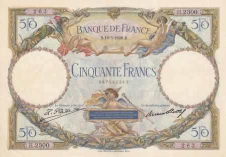 France 50 Francs Luc Olivier Merson - 18-05-1928 Série H.2300