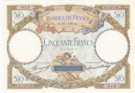 France 50 Francs Luc Olivier Merson - 19-01-1933 - Série D.12135