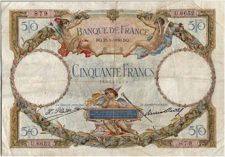 France 50 Francs Luc Olivier Merson - 25-09-1930 Série U.6652