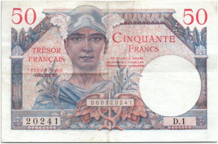 France 50 Francs Mercure, Trésor Français - 1947 - Série D.1 20241