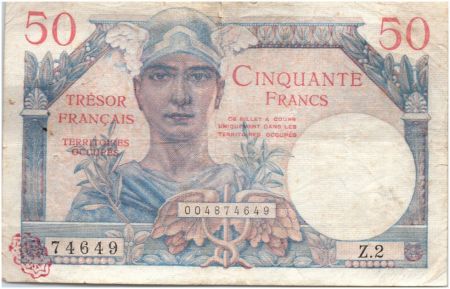 France 50 Francs Mercure, Trésor Français - 1947 - Série Z.2