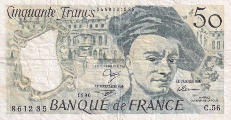 France 50 Francs Quentin de la Tour - 1990 -  Série C.56
