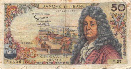 France 50 Francs Racine - 02-05-1963 Série Y.57 - PTB