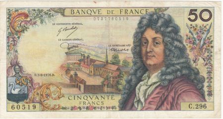 France 50 Francs Racine - 03-06-1976 Série C.296 - TB