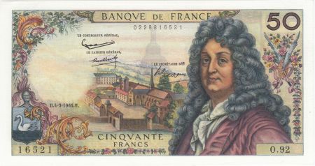 France 50 Francs Racine - 04-03-1965 Série O.92 - SUP