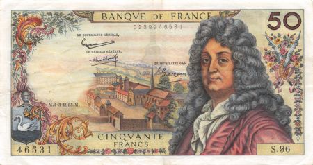France 50 Francs Racine - 04-03-1965 Série S.96 - TTB
