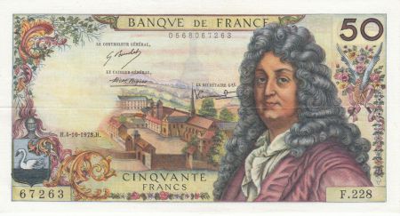 France 50 Francs Racine - 04-10-1973 Série F.228 - PSUP