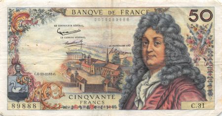 France 50 Francs Racine - 06-12-1962 Série C.31 - TTB