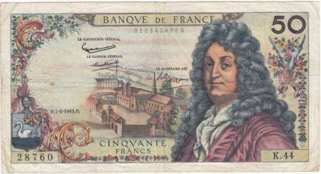 France 50 Francs Racine - 07-02-1963 Série K.44 - TB