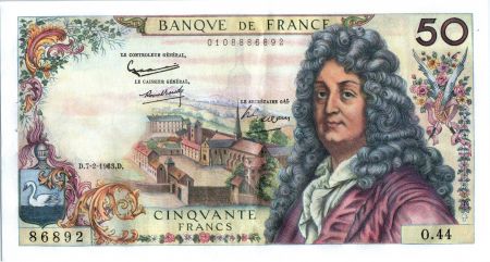 France 50 Francs Racine - 07-02-1963 Série O.44