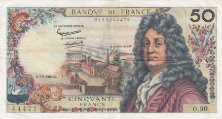 France 50 Francs Racine - 07-02-1963 Série O.50