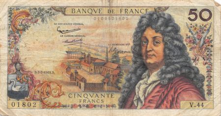 France 50 Francs Racine - 07-02-1963 Série V.44 - TB