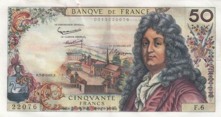 France 50 Francs Racine - 07-06-1962 Série F.6 - SUP