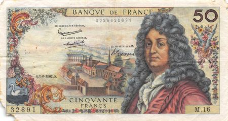 France 50 Francs Racine - 07-06-1962 Série M.16 - PTB