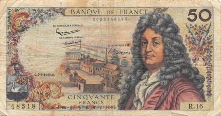 France 50 Francs Racine - 07-06-1962 Série R.16 - PTB