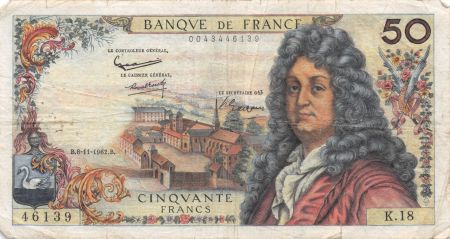 France 50 Francs Racine - 08-11-1962 Série K.18 - TB