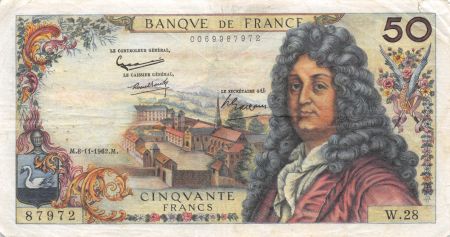 France 50 Francs Racine - 08-11-1962 Série W.28 - TTB