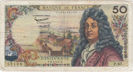 France 50 Francs Racine - 11-07-1963 Série P.67 - TB