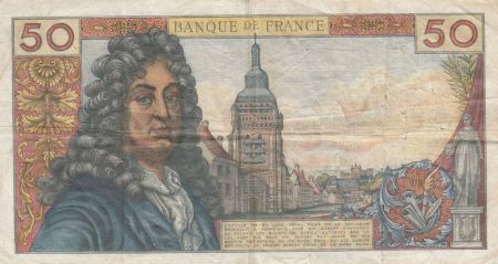 France 50 Francs Racine -10-08-1972 Série N.199 - TTB