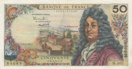 France 50 Francs Racine 02-02-1967 - Série H.107 - TTB