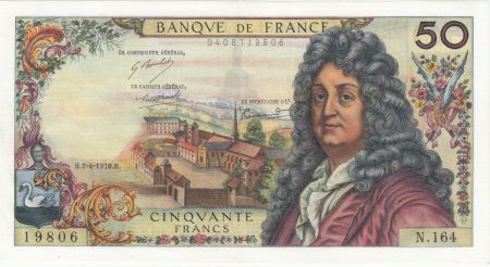 France 50 Francs Racine 02-04-1970 - Série N.164 - SUP+