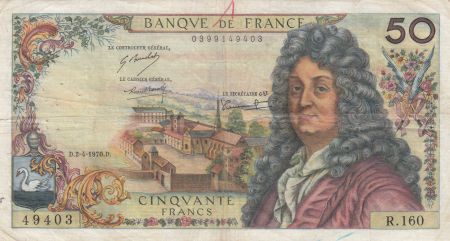 France 50 Francs Racine 02-04-1970 - Série R.160 - TTB