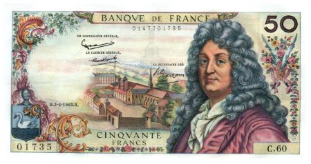 France 50 Francs Racine 02-05-1963 - Série C.60 - SUP