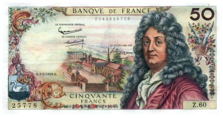 France 50 Francs Racine 02-05-1963 - Série Z.60 - TTB+