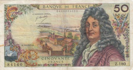 France 50 Francs Racine 03-06-1971 - Série Z.180 - TTB