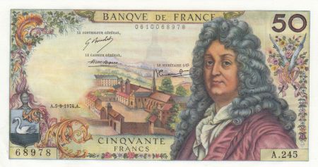 France 50 Francs Racine 05-09-1974 - Série A.245 - P.NEUF