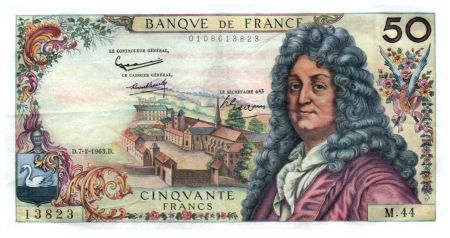 France 50 Francs Racine 07-02-1963 - Série M.44 - TTB+