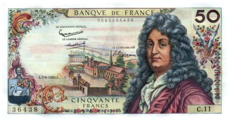 France 50 Francs Racine 07-06-1962 - Série C.11 - SUP