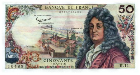 France 50 Francs Racine 07-06-1962 - Série H.11 - SUP
