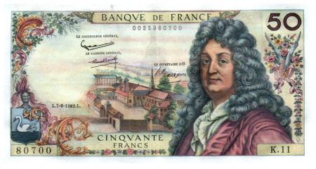 France 50 Francs Racine 07-06-1962 - Série K.11 - SUP