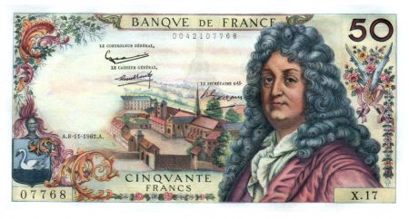 France 50 Francs Racine 08-11-1962 - Série X.17 - SUP+
