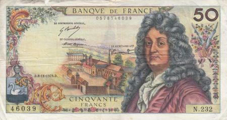 France 50 Francs Racine 08-11-1973 - Série N.232