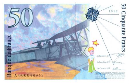 France 50 Francs Saint-Exupéry - 1992 - A.000048943