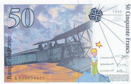 France 50 Francs Saint-Exupéry - 1992 Série A.000054335
