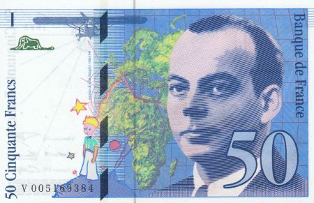 France 50 Francs Saint-Exupéry - 1992 Série V005