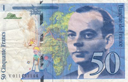 France 50 Francs Saint-Exupéry - 1993 - Série V.011453144
