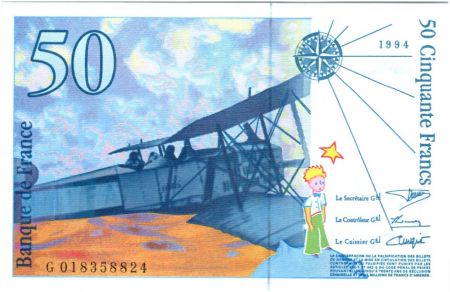 France 50 Francs Saint-Exupéry - 1994 - Série G.018358824