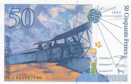 France 50 Francs Saint-Éxupéry - 1997 - J.040881760 - Neuf