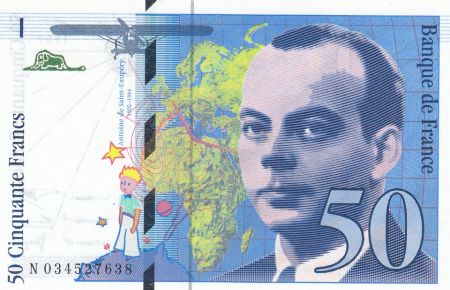 France 50 Francs Saint-Éxupéry - 1997 - N.034527638 - Neuf