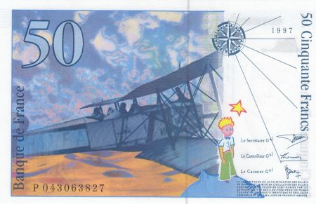 France 50 Francs Saint-Éxupéry - 1997 - P.043063827 - Neuf