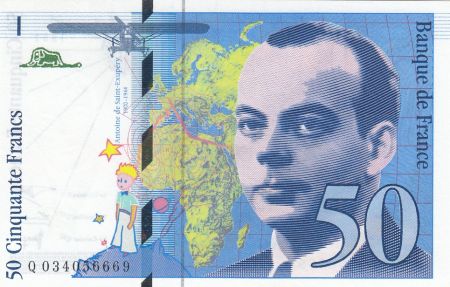 France 50 Francs Saint-Éxupéry - 1997 - Q.034056669 - P.Neuf